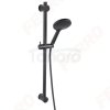 FERRO - zestaw natryskowy PHILA BLACK przesuwny CZARNY  N375BL-B